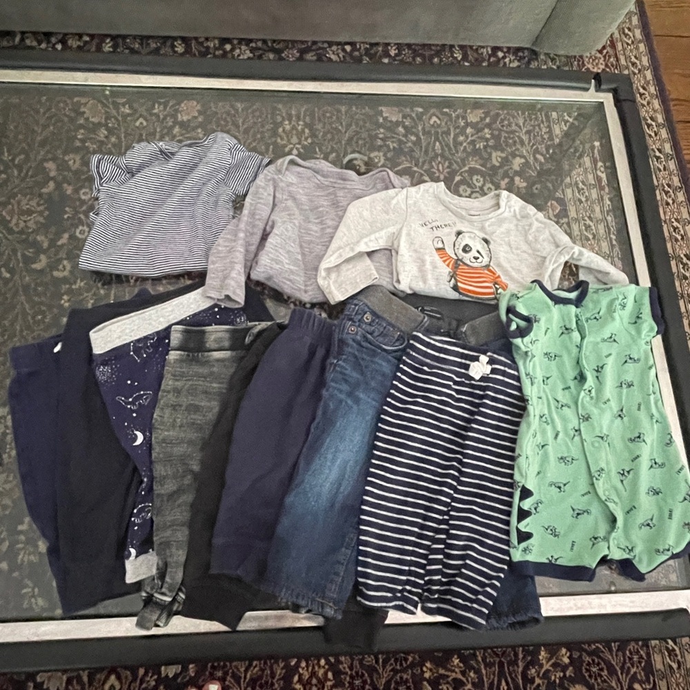 Bundle of baby clothes